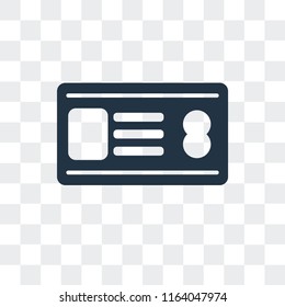 Cit card vector icon isolated on transparent background, Cit card logo concept