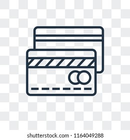 Cit card vector icon isolated on transparent background, Cit card logo concept