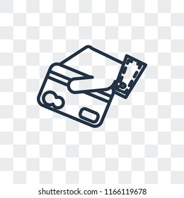 Cit card vector icon isolated on transparent background, Cit card logo concept