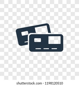 Cit card vector icon isolated on transparent background, Cit card transparency logo concept