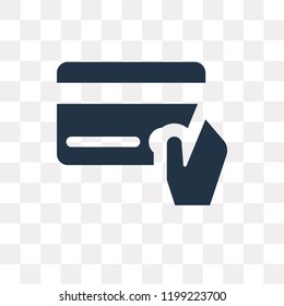 Cit card vector icon isolated on transparent background, Cit card transparency concept can be used web and mobile