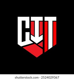 CIT letter logo abstract design. CIT unique design. CIT.
