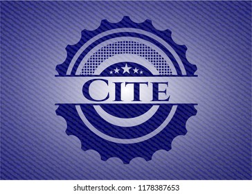 Cite with jean texture