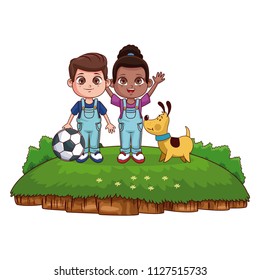 Cite kids playing