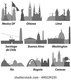 Lugares emblemáticos de las ciudades de América