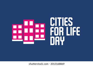 Cities for Life Day vector template