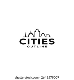 CIUDADES ESQUEMA DISEÑO DE LOGOTIPOS IDEA VECTOR.eps