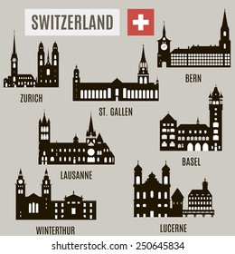 Cities in Switzerland 