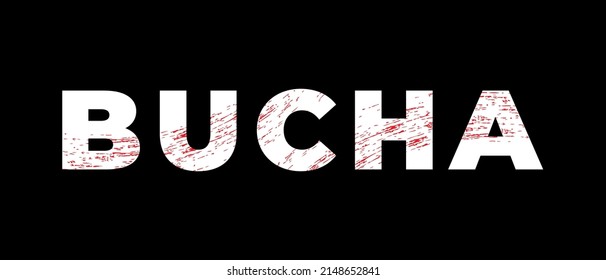 Cities of Ukraine minute of silence. Horizontal banner. The cities of Bucha. Tragedy in Ukraine. Candle of memory on a black background