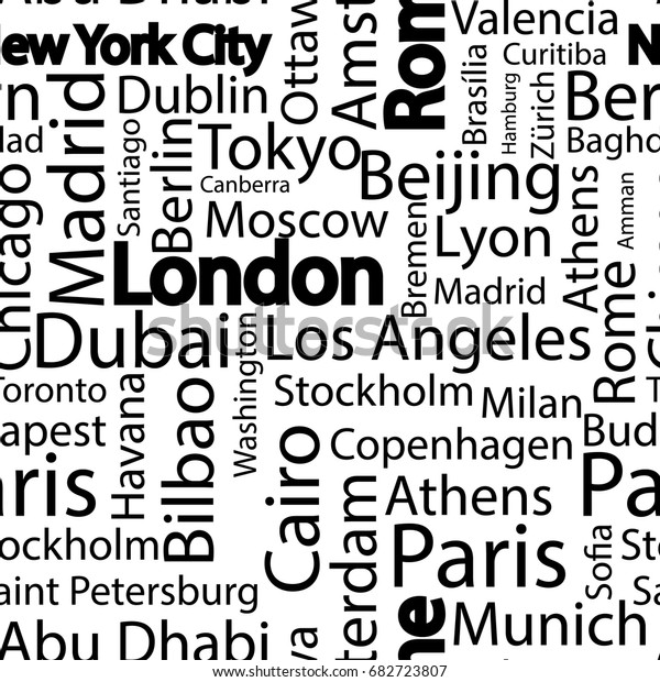 Vector De Stock Libre De Regalías Sobre Las Ciudades Del Mundo Siguen Un682723807