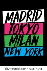 cities world vector poster colorful