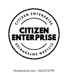 Empresa Cidadã - empresas que praticam responsabilidade social corporativa, carimbo de conceito de texto