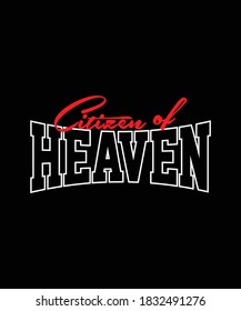 Citizen of Heaven - vector design 