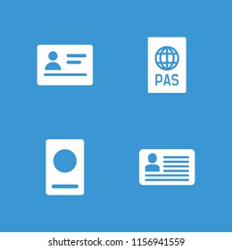Citizen icon. collection of 4 citizen filled icons such as . editable citizen icons for web and mobile.