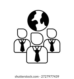 Icono ciudadano con fondo blanco Vector Ilustración de stock