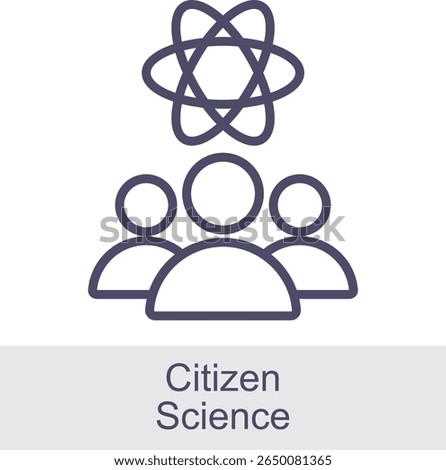 Citizen Science Element For Design Graphic