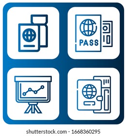 citizen simple icons set. Contains such icons as Passport, Staff, can be used for web, mobile and logo