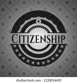 Citizenship dark emblem. Retro