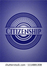 Citizenship denim background