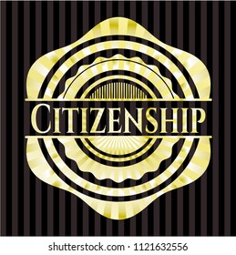 Citizenship golden emblem or badge