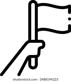 icono de ciudadanía. Diseño De Estilo Lineal Delgado Aislado Sobre Fondo Blanco