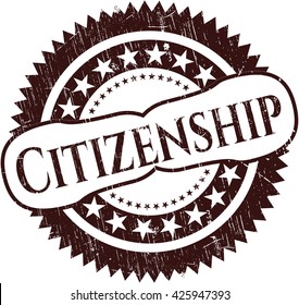 Citizenship rubber stamp