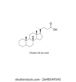 Estrutura do esqueleto citral. Ilustração esquemática do composto de aldeído terpenoide. Diagrama simples, fórmula química.