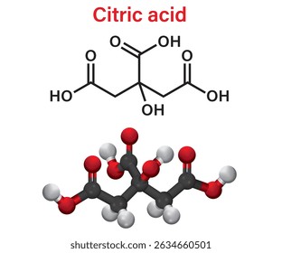 O ácido cítrico é um composto orgânico de fórmula molecular C 6 H 8 O 7. É um ácido orgânico incolor e fraco que se encontra naturalmente nos citrinos.
