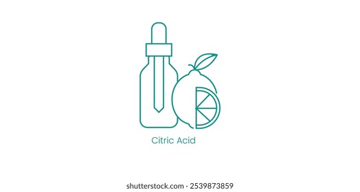Citric Acid Vector Icons for Natural Preservatives