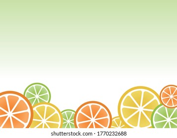 Citric cut design background vector illustration
