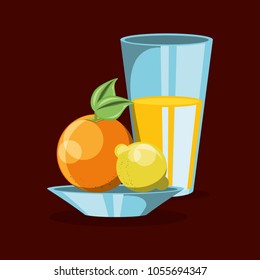 citric fruits design
