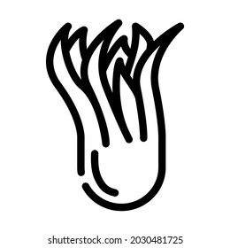 citron fruit line icon vector. citron fruit sign. isolated contour symbol black illustration