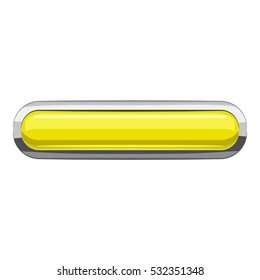 Citron rectangular button icon. Cartoon illustration of rectangular button vector icon for web design