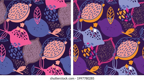 Citrus citron lemon pattern background. Lemonade art label. Cute hand drawn doodle summer pattern background. Fresh pattern art. T-shirt design label.