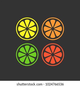 Citrus Flat Vector Icon