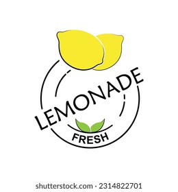 Icono de vector plano de cítricos. Lemon, icono anaranjado de vector plano, empresa de marca