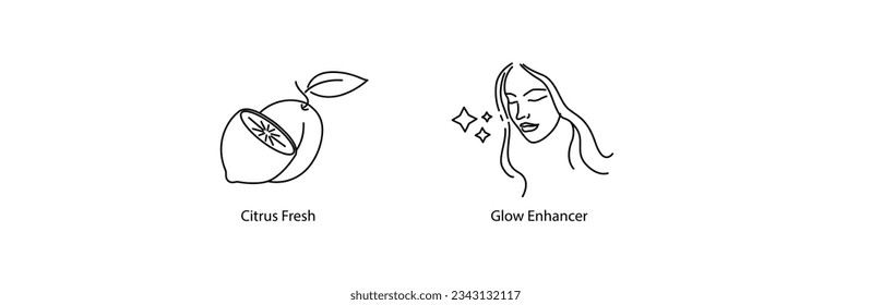 Iconos de aumento de brillo y frescura de cítricos: Aprovechar la energía paradisíaca del cítrico para una complejidad luminosa y vibrante y mejorar la radiación de la piel para revelar tu verdadero resplandor