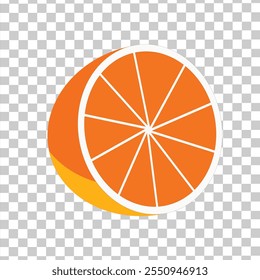 Citrus fruit. Cool oranges on white background in flat vector style