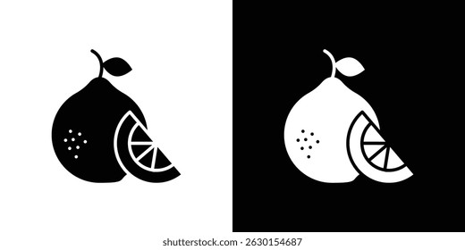 Citrus fruit icon concept, vector illustration