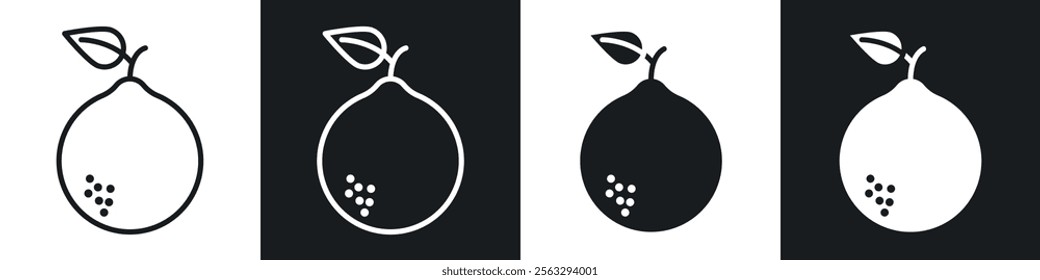 Citrus fruit icon pack for app and website ui designs.