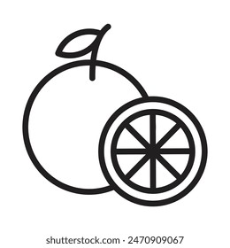 Citrus Fruit Illustration Showcasing Fresh and Vitamin-Packed Choices