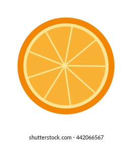 citrus fruit isolated icon design