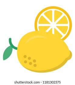 
A citrus fruit, lemon 
