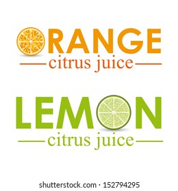 citrus fruit over white background vector illustration 