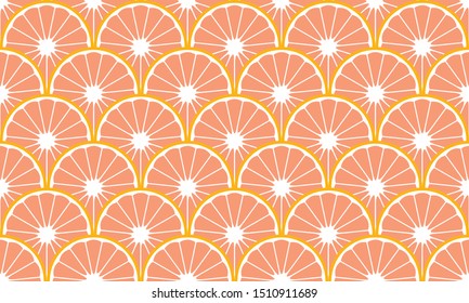 Citrus fruit repeat pattern background