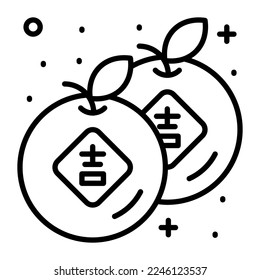 Citrus fruit vector design, modern and trendy style