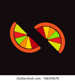 citrus, fruit, vector, eps10