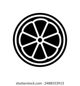 citrus fruits allergen free product food glyph icon vector. citrus fruits allergen free product food sign. isolated symbol illustration