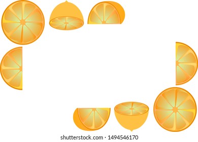 Citrus fruits with beautiful colors, sweet taste, appetizing