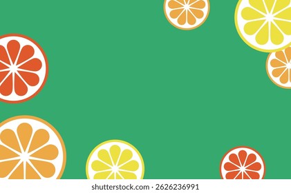 Citrus fruits vector illustration background material